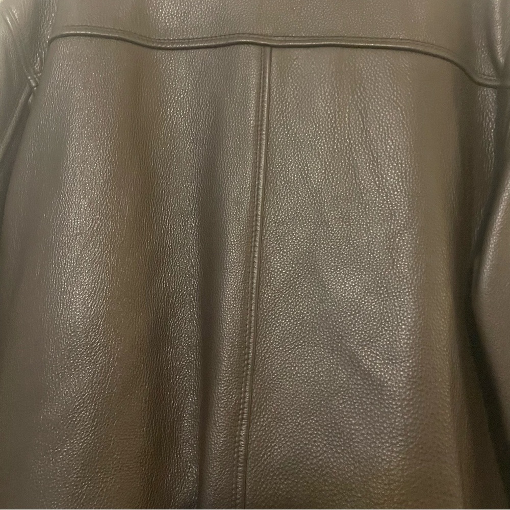 Columbia Men's Dark Brown Leather Jacket - Picture 6 of 15